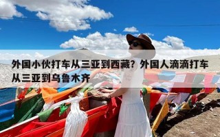 外国小伙打车从三亚到西藏？外国人滴滴打车从三亚到乌鲁木齐