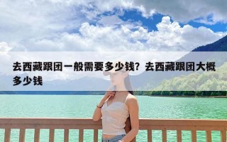 去西藏跟团一般需要多少钱？去西藏跟团大概多少钱