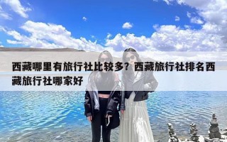 西藏哪里有旅行社比较多？西藏旅行社排名西藏旅行社哪家好