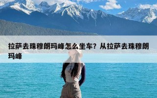 拉萨去珠穆朗玛峰怎么坐车？从拉萨去珠穆朗玛峰