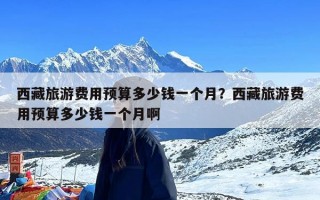 西藏旅游费用预算多少钱一个月？西藏旅游费用预算多少钱一个月啊