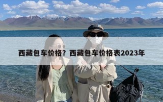 西藏包车价格？西藏包车价格表2023年