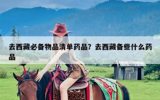 去西藏必备物品清单药品？去西藏备些什么药品