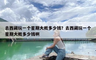 去西藏玩一个星期大概多少钱？去西藏玩一个星期大概多少钱啊