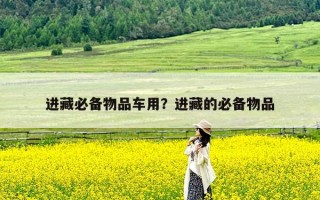 进藏必备物品车用？进藏的必备物品