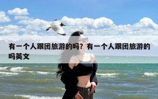 有一个人跟团旅游的吗？有一个人跟团旅游的吗英文