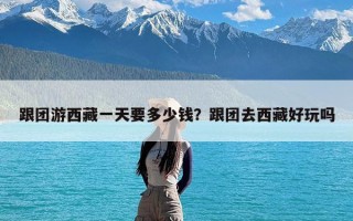 跟团游西藏一天要多少钱？跟团去西藏好玩吗