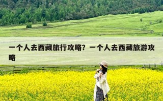 一个人去西藏旅行攻略？一个人去西藏旅游攻略