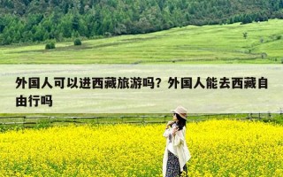 外国人可以进西藏旅游吗？外国人能去西藏自由行吗