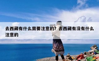 去西藏有什么需要注意的？去西藏有没有什么注意的