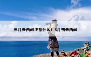 三月去西藏注意什么？3月初去西藏