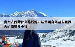 贵州去西藏什么路线好？从贵州自驾游去西藏大约需要多少钱