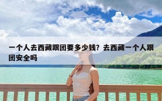 一个人去西藏跟团要多少钱？去西藏一个人跟团安全吗