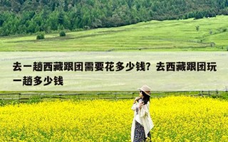 去一趟西藏跟团需要花多少钱？去西藏跟团玩一趟多少钱