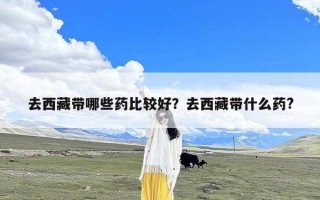 去西藏带哪些药比较好？去西藏带什么药?