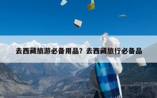 去西藏旅游必备用品？去西藏旅行必备品