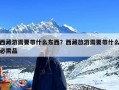 西藏游需要带什么东西？西藏旅游需要带什么必需品