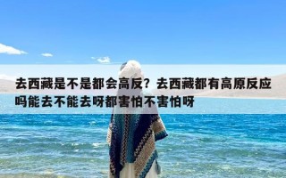 去西藏是不是都会高反？去西藏都有高原反应吗能去不能去呀都害怕不害怕呀