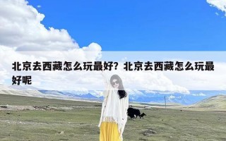 北京去西藏怎么玩最好？北京去西藏怎么玩最好呢