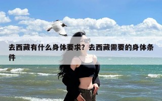 去西藏有什么身体要求？去西藏需要的身体条件