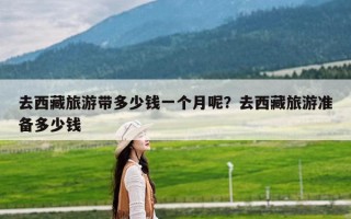 去西藏旅游带多少钱一个月呢？去西藏旅游准备多少钱