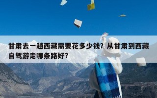 甘肃去一趟西藏需要花多少钱？从甘肃到西藏自驾游走哪条路好?