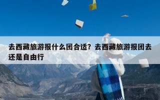 去西藏旅游报什么团合适？去西藏旅游报团去还是自由行