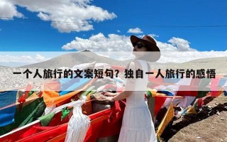 一个人旅行的文案短句？独自一人旅行的感悟