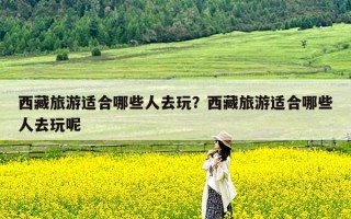 西藏旅游适合哪些人去玩？西藏旅游适合哪些人去玩呢