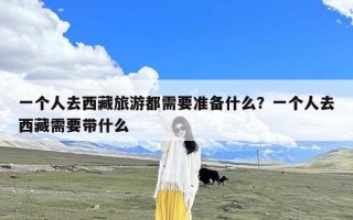 一个人去西藏旅游都需要准备什么？一个人去西藏需要带什么