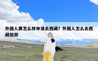 外国人要怎么样申请去西藏？外国人怎么去西藏旅游