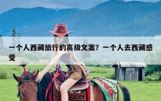 一个人西藏旅行的高级文案？一个人去西藏感受