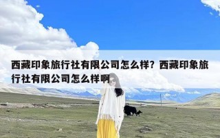 西藏印象旅行社有限公司怎么样？西藏印象旅行社有限公司怎么样啊