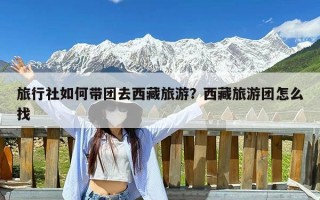 旅行社如何带团去西藏旅游？西藏旅游团怎么找