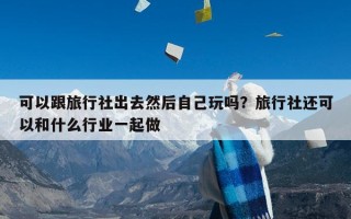 可以跟旅行社出去然后自己玩吗？旅行社还可以和什么行业一起做