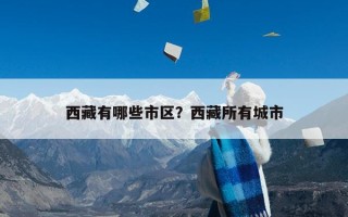 西藏有哪些市区？西藏所有城市