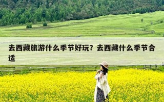 去西藏旅游什么季节好玩？去西藏什么季节合适