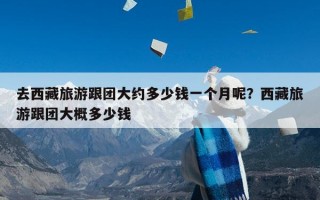 去西藏旅游跟团大约多少钱一个月呢？西藏旅游跟团大概多少钱