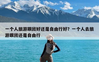 一个人旅游跟团好还是自由行好？一个人去旅游跟团还是自由行