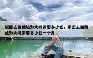 跟团去西藏旅游大概需要多少钱？跟团去西藏旅游大概需要多少钱一个月