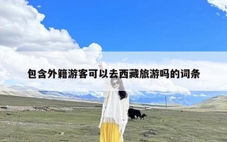 包含外籍游客可以去西藏旅游吗的词条