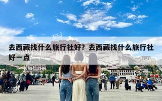 去西藏找什么旅行社好？去西藏找什么旅行社好一点