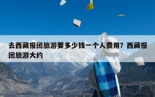 去西藏报团旅游要多少钱一个人费用？西藏报团旅游大约