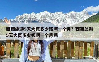 西藏旅游5天大概多少钱啊一个月？西藏旅游5天大概多少钱啊一个月呢