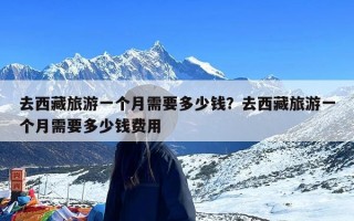 去西藏旅游一个月需要多少钱？去西藏旅游一个月需要多少钱费用