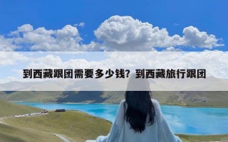 到西藏跟团需要多少钱？到西藏旅行跟团