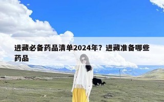 进藏必备药品清单2024年？进藏准备哪些药品