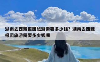 湖南去西藏报团旅游需要多少钱？湖南去西藏报团旅游需要多少钱呢
