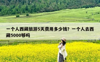 一个人西藏旅游5天费用多少钱？一个人去西藏5000够吗