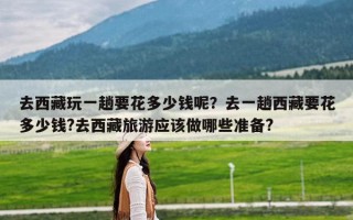 去西藏玩一趟要花多少钱呢？去一趟西藏要花多少钱?去西藏旅游应该做哪些准备?